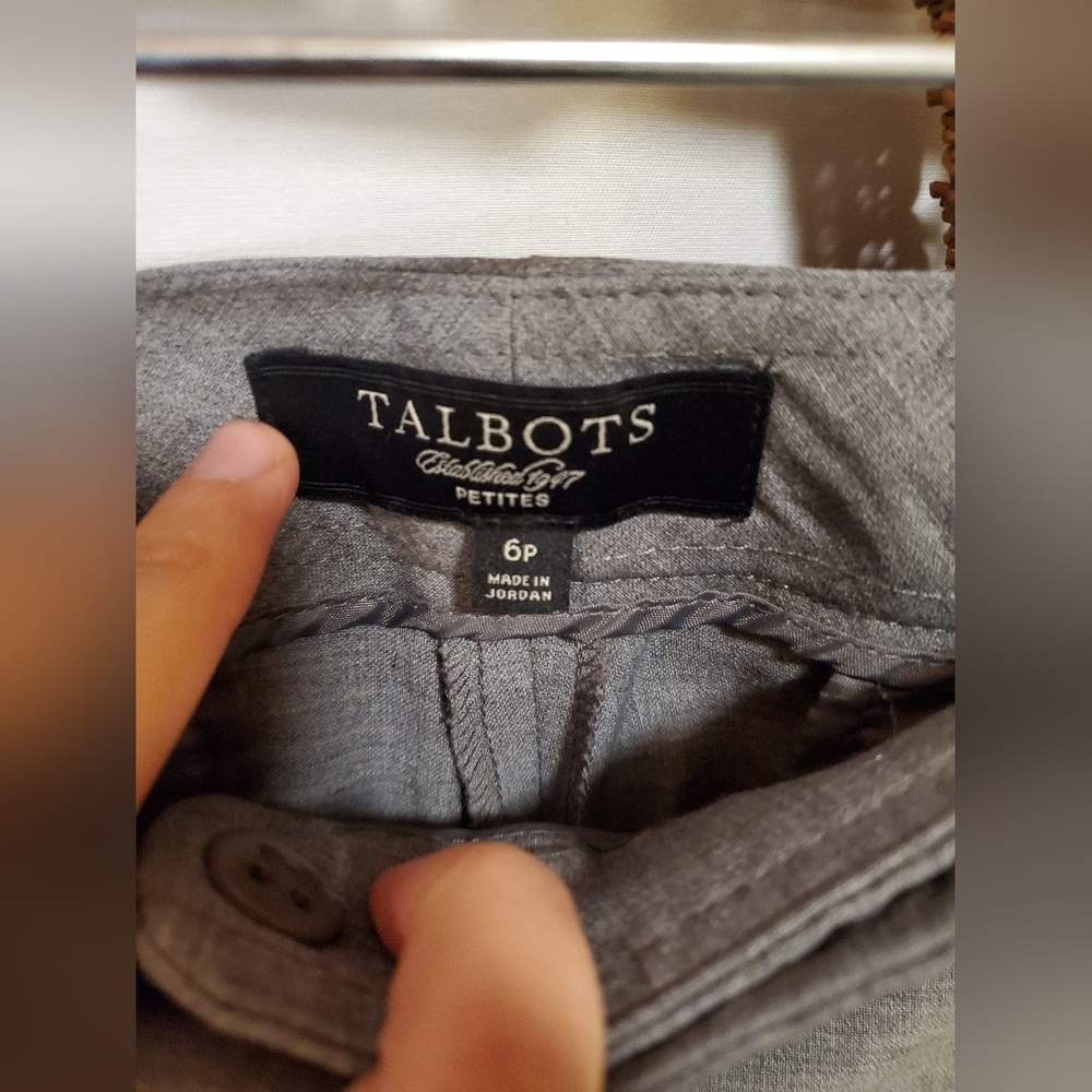 Talbots Grey Dressy Pants And Matching Top Set - Picture 13 of 16